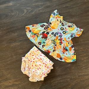 Posh Peanut Bummie Set Monster Truck 6-12 mos.